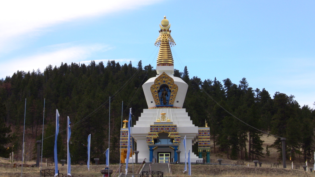 The Great Stupa in the mountains, awe inspiring inside and out
